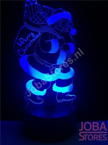OP=OP 3D Illusie Lamp Kerstman (7 kleuren instelbaar)