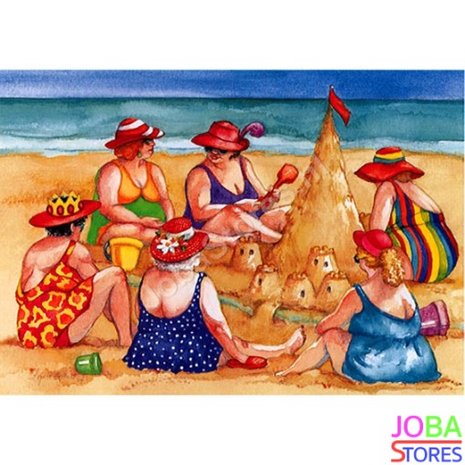 Diamond Painting Dikke Dames 22 50x40cm