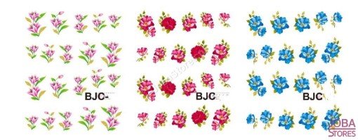 Nagel Sticker Set Glitter & Bloemen (55 vellen)