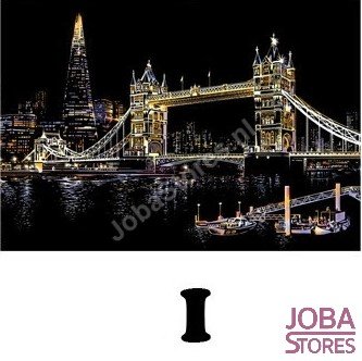 OP=OP Kras Tekening Groot I (41x28cm) - Tower Bridge