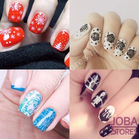 OP=OP Nagellak Stempel Set (30 stempelplaten) inclusief opbergmap
