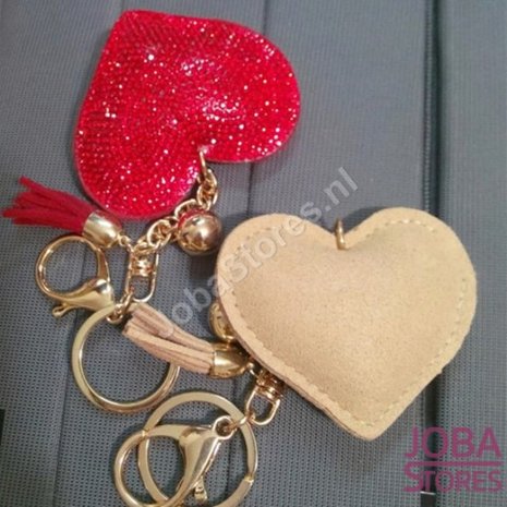 OP=OP Bling Sleutelhanger Hart Zwart