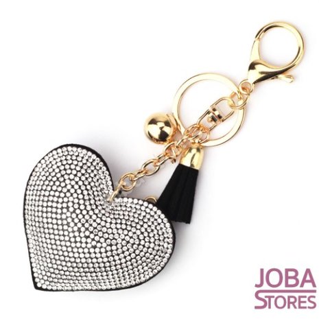 OP=OP Bling Sleutelhanger Hart Zwart