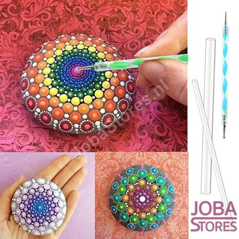 ! WeekDeal ! Mandala Dotting Toolset (16 delig)