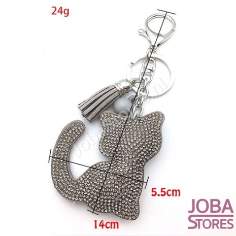 OP=OP Bling Sleutelhanger Kat Rood