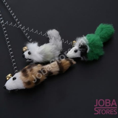 OP=OP Katten Speelgoed Muisjes met zuignap (3 stuks)