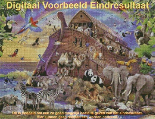 Diamond Painting Ark van Noach 65x50cm