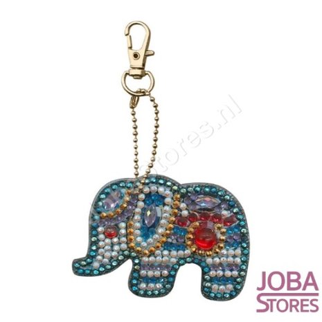 OP=OP Diamond Painting Sleutelhanger Set Olifanten (5 stuks)