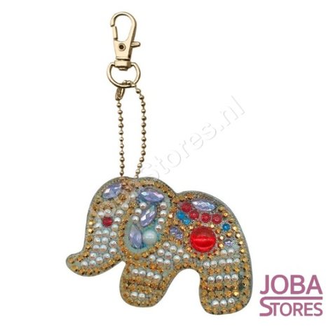 OP=OP Diamond Painting Sleutelhanger Set Olifanten (5 stuks)