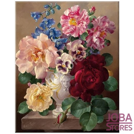 Schilderen op Kleurrijke Bloemen 40x50cm - Shop nu -