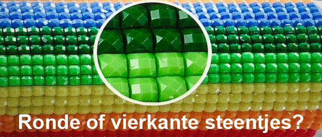 Diamond Painting ronde of vierkante steentjes JobaStores