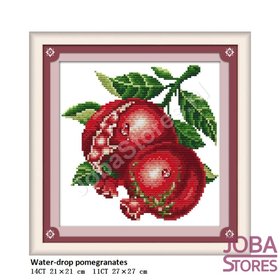 OP=OP Borduur Pakket Fruit 04 14CT voorbedrukt (21x21cm)
