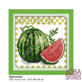 OP=OP Borduur Pakket Fruit 06 14CT voorbedrukt (15x15cm)