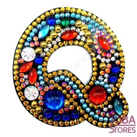 OP=OP Diamond Painting Sleutelhanger Alfabet Letter Q