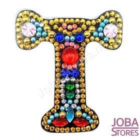 OP=OP Diamond Painting Sleutelhanger Alfabet Letter T