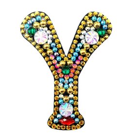 OP=OP Diamond Painting Sleutelhanger Alfabet Letter Y