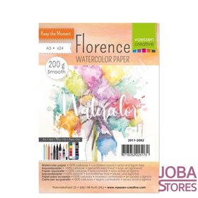 OP=OP Aquarelpapier - Florence - ivoor smooth - 200g A5 (24 stuks)