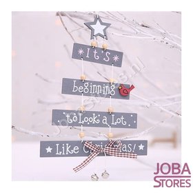 OP=OP Houten Kerst Hanger Beginning