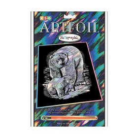 OP=OP Kras Tekening Senior - Sequin Art - Ijsberen - Holografic