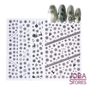 OP=OP Nagel Sticker Set Sneeuw Zwart