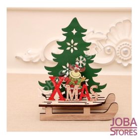 OP=OP Houten Kerst Slee Xmas Rendier (S)