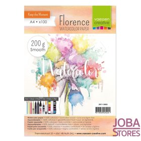 OP=OP Aquarelpapier - Florence - ivoor smooth - 200g A4 (100 stuks)