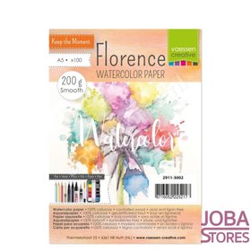 OP=OP Aquarelpapier - Florence - ivoor smooth - 200g A5 (100 stuks)