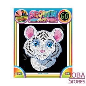 OP=OP Sequin Art / Pailletten kunst Tijgertje