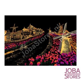 OP=OP Kras Tekening Groot M (41x28cm) - Holland