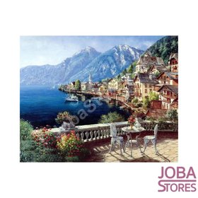 OP=OP Schilderen op nummer Terrasje 40x50cm