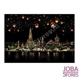 OP=OP Kras Tekening Groot Q (41x28cm) - Chiang Mai