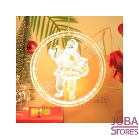 OP=OP Kerst Lamp Rond Kerstman (21cm)