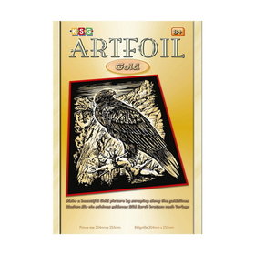 OP=OP Kras Tekening Senior - Sequin Art - Adelaar - Goud