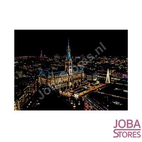 OP=OP Kras Tekening Groot - Colorful City - Hamburg (41x29cm)