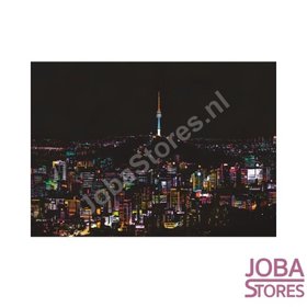 OP=OP Kras Tekening Groot - Colorful City - Seoul (41x29cm)