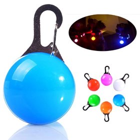 OP=OP Led Lichtbol met clip voor honden halsband (Blauw)
