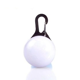 OP=OP Led Lichtbol met clip voor honden halsband (Wit)
