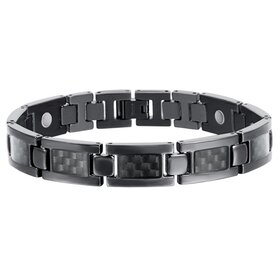 Magnetische Titanium (heren) armband Noah Zwart