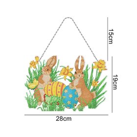 Diamond Painting Hangend Paas ornament 09 (30cm)