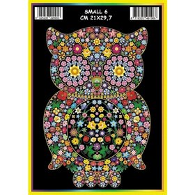 ColorVelvet Fluwelen kleurplaat klein nr. 6 zonder stiften (21x29cm)