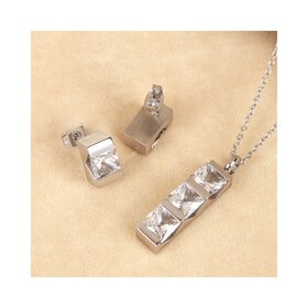 OP=OP Sieraden set Anna 012 ketting + hanger en oorbellen