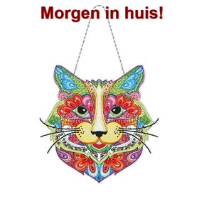 OP=OP Diamond Painting Hangend Ornament Kat (30cm)