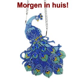 OP=OP Diamond Painting Hangend Ornament Pauw (21cm)