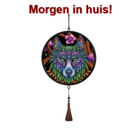 OP=OP Diamond Painting Wandornament Wolf