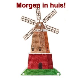 OP=OP Diamond Painting staand ornament met beweging Molen (26cm)