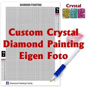 *Diamond Painting Eigen Foto Crystal - Vierkante steentjes (Custom) (Volledig)