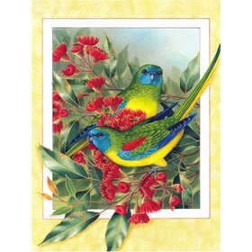Diamond Painting Schilderachtige vogels 04 (formaat en vorm steentjes naar keuze)