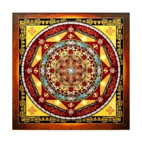 Diamond Painting Mandala 004 (formaat en vorm steentjes naar keuze)