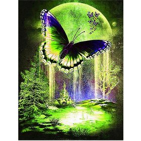Diamond Painting Kleurrijke Vlinder 06 (formaat en vorm steentjes naar keuze)