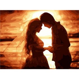 Diamond Painting Koppel in love (formaat en vorm steentjes naar keuze)